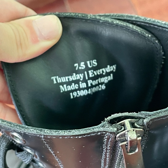 Thursday Combat Black Boot Size 7.5 - Picture 6 of 6